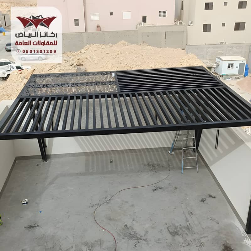 برجولات حديثة للاسطح والاحواش