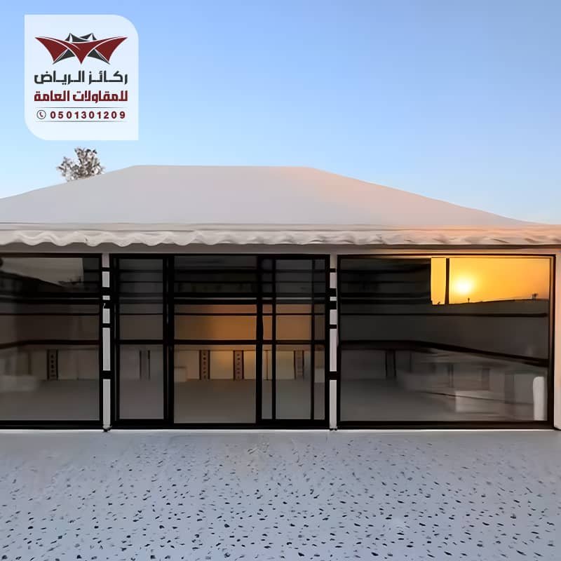 بيوت شعر خيام بواجهات زجاجيه