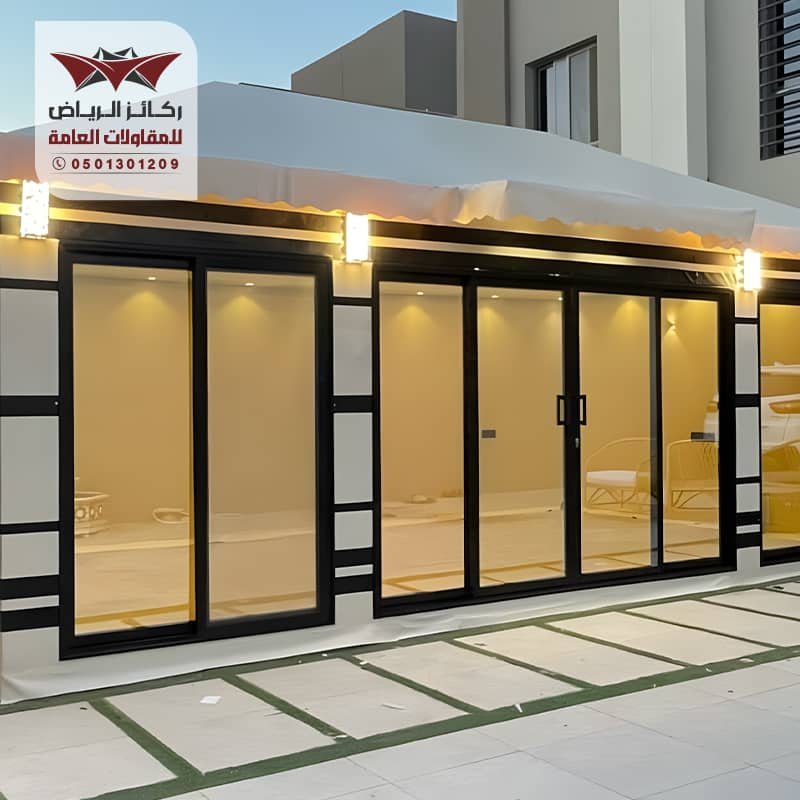 خيام بيوت شعر بواجهة زجاجية