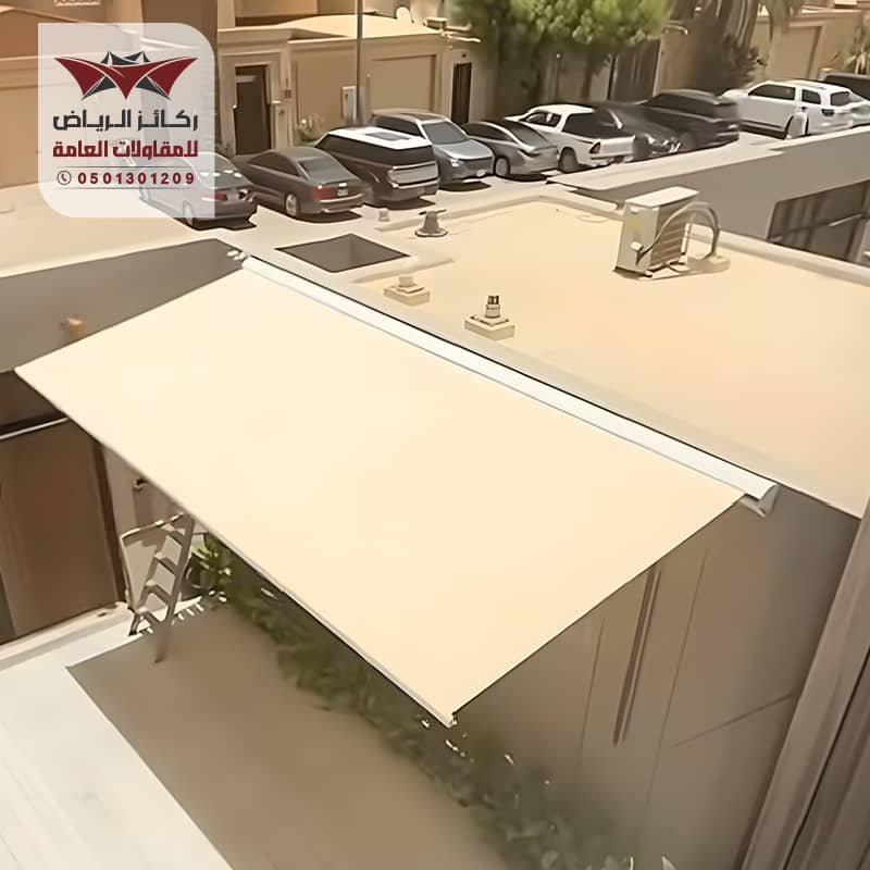 تركيب مظلات كهربائية للسيارات مؤسسة ركائز الرياض