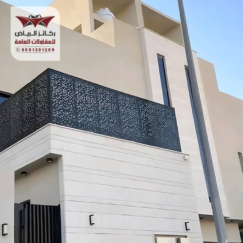 سواتر بلكونات فلل حديد قص ليزر