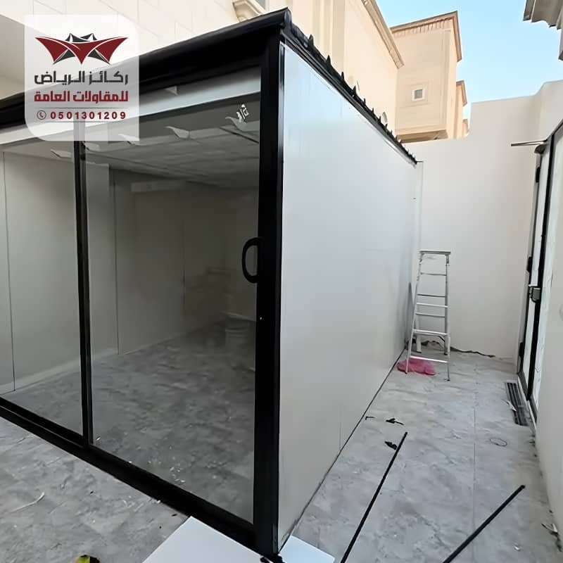 تركيب مجالس خارجية بواجهة زجاجية